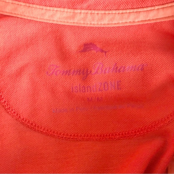 Women’s Tommy Bahama Orange Polo Shirt Size Medium - Picture 6 of 6